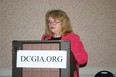 Denise Nelson speaking about the human side of Tucson.