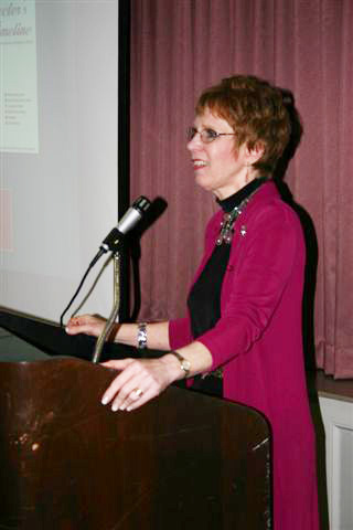 Christie made a fact-filled presentation.