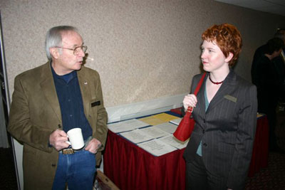 Chapter members Bobby Mann and Allison Brady