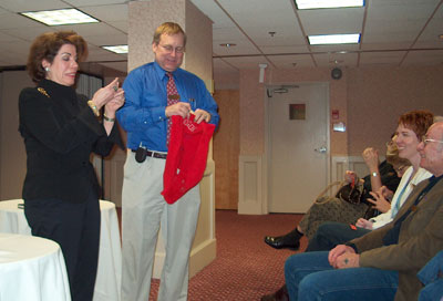 Diana Singer announces winning ticket