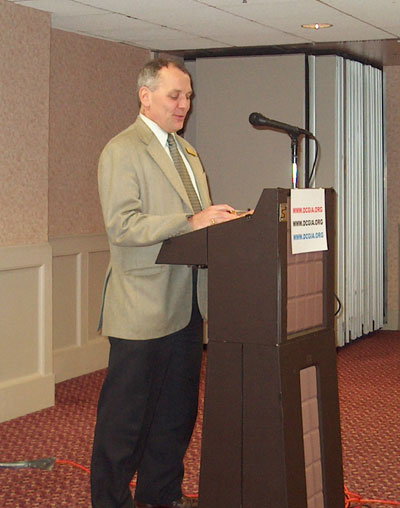 Tony Conway introducing Diana Singer