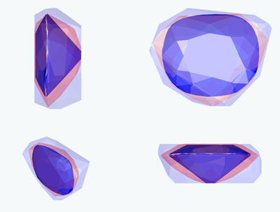 Computer renderings from different angles