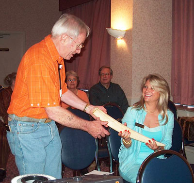 Bobby shares an ivory tusk with Sherlene