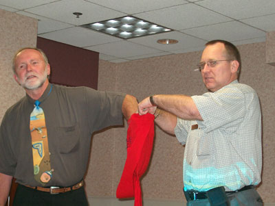 And the winner of the monthly chapter raffle is.............