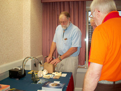 Courtland Lee with specimen
