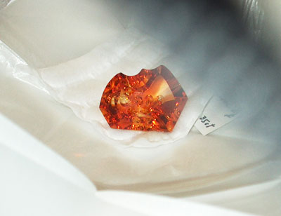 Michael Dyber - disc cut citrine - goes with other 2 cut stones