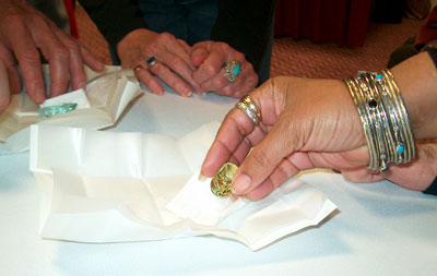 Multi-colored beryl cuts by Michael Dyber