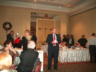 Carolyn and Toby welcome the early arrivals