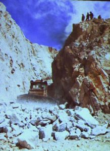 Burma jade mining heavy equipment