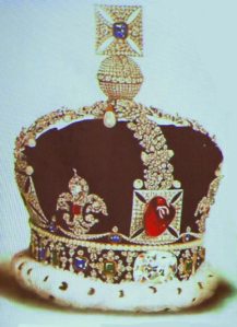Royal crown with gems