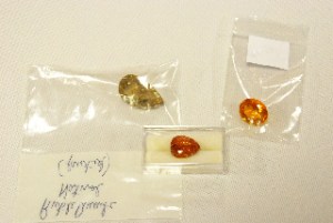 Citrines after heat-treatment