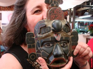 Replica of Tikal mask, Guatemala