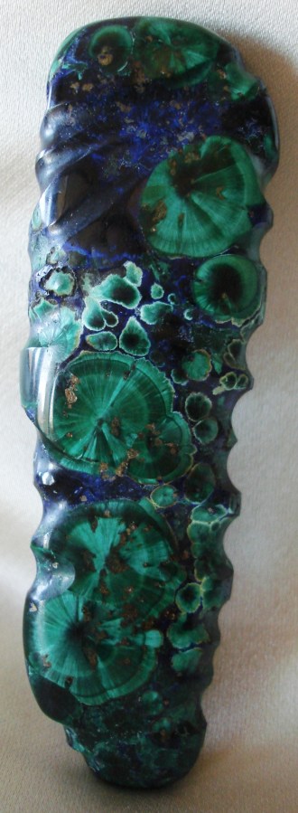 Natural Azurite-Malachite carved by HSH